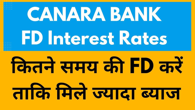 canara bank fd interest rates