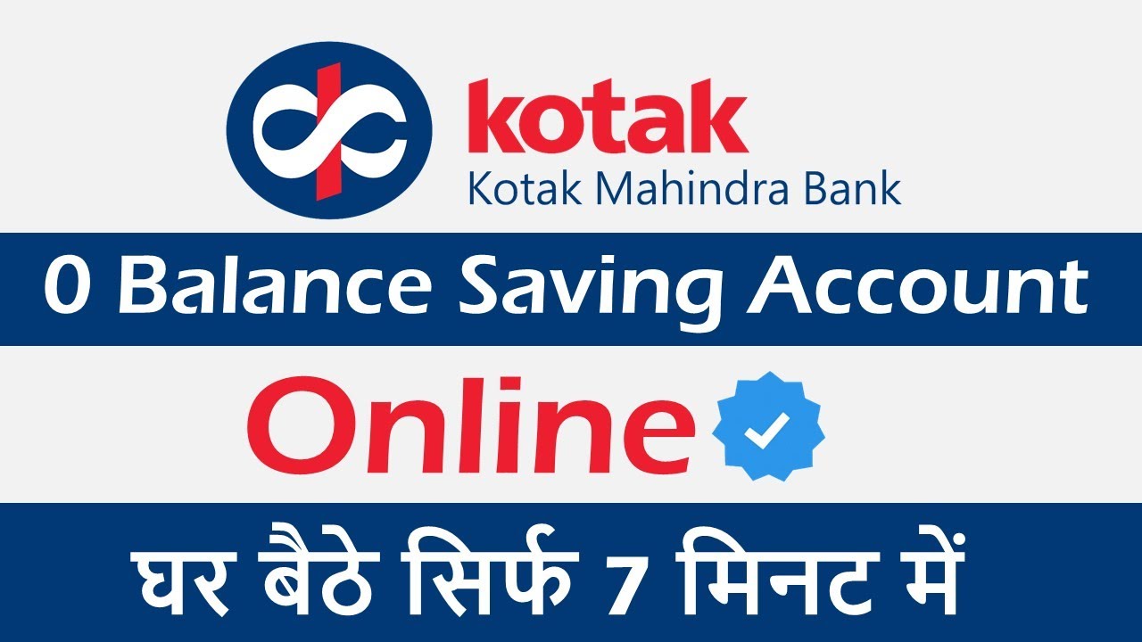How to Open kotak online account