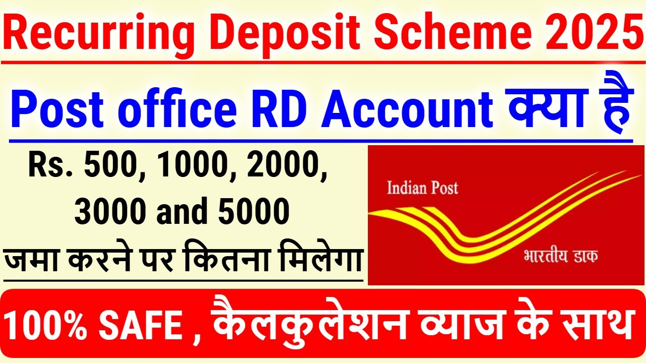 Post Office Recurring Deposit Scheme