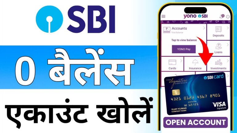 SBI Zero Balance Account