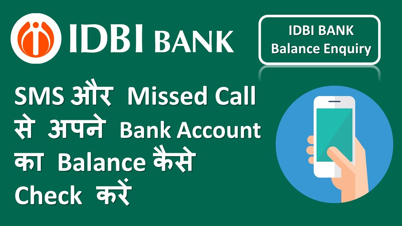 IDBI Bank Account Balance Check